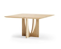Square oak dining table Celso