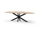 Pebble shaped oak dining table xx 10x4