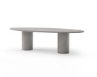 Oval concrete dining table Obbo