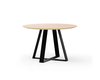 Ronde eettafel eikenhout basic met onderstel Pizou 16 graden | Table du Sud